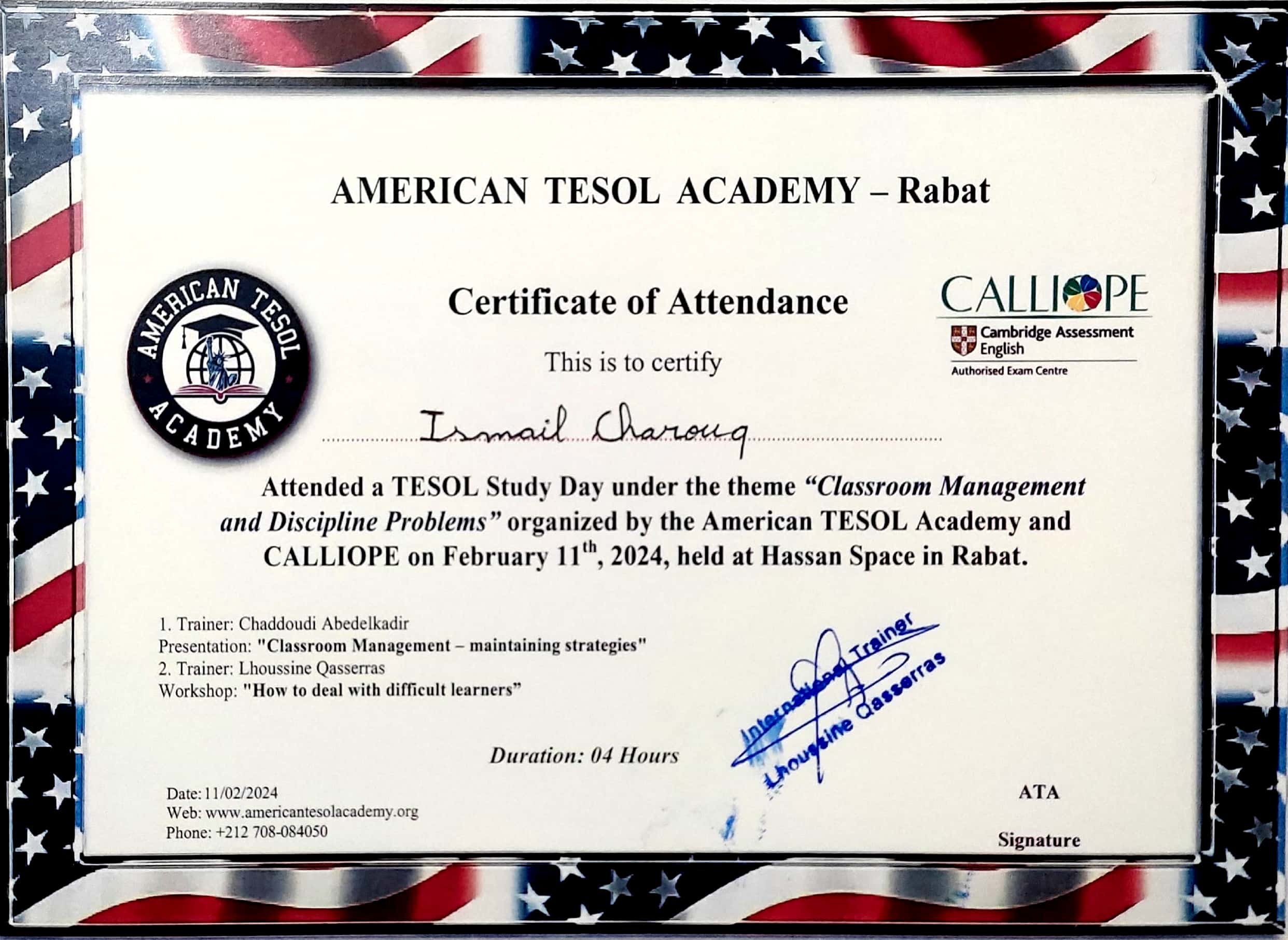 TESOL Study Day - Classroom Management and Discipline Problems