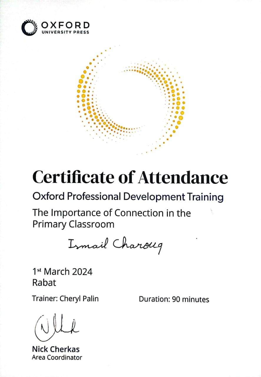 Oxford Professional Development Training Certificate
