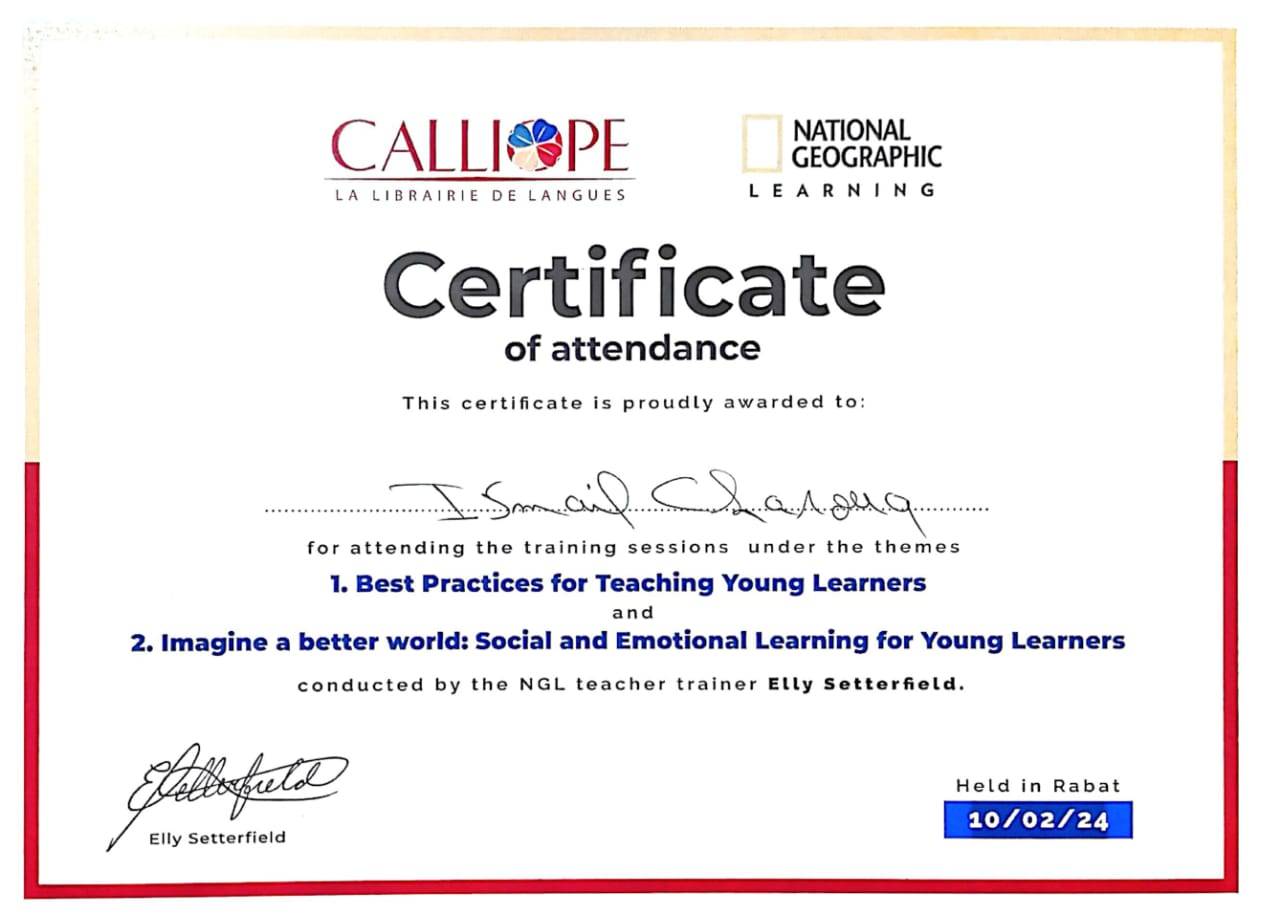 Teaching Young Learners Certificate